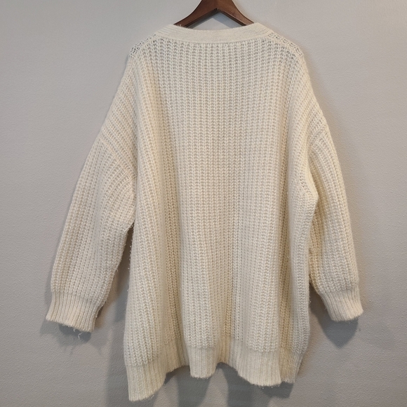 Jenni Kayne Alpaca Cocoon Ivory Cardigan - Picture 6 of 9